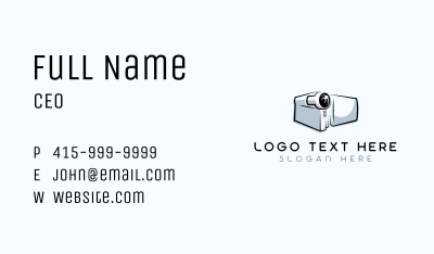 Video Camera Recorder Business Card Image Preview