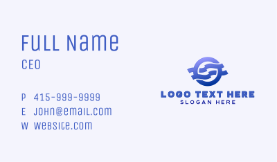 Wind Airflow HVAC Business Card Image Preview