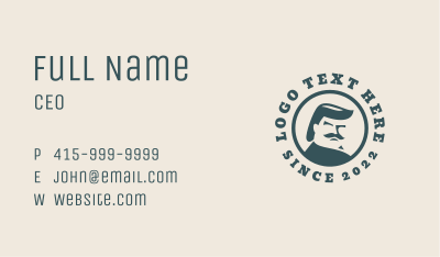 Mustache Guy Menswear Business Card Image Preview