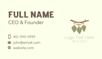 Leaf Branch Macrame Decor Business Card Image Preview