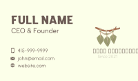 Leaf Branch Macrame Decor Business Card Image Preview