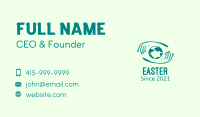 Minimalist Globe Hand Business Card Image Preview