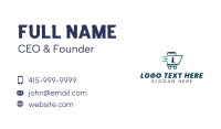 Fast Cart Letter Business Card Image Preview