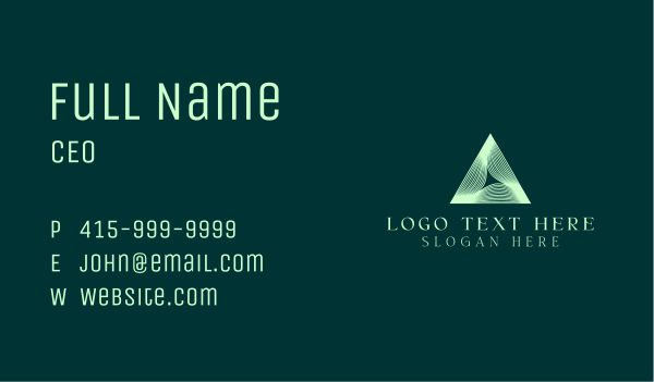Pyramid Firm Agency Business Card Design Image Preview