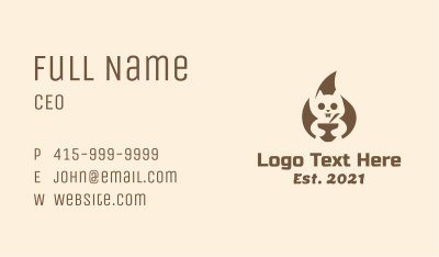 Squirrel Food Bowl Business Card Image Preview