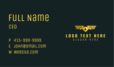 Military Aviation Wing Business Card