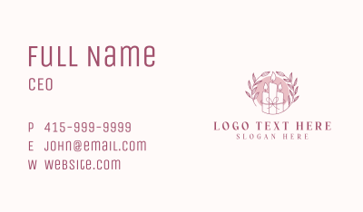 Eco Handmade Candle Business Card Image Preview
