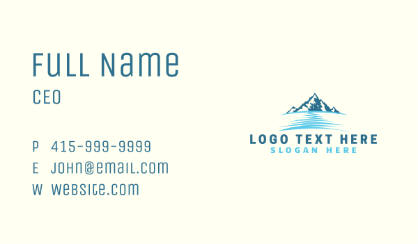 Mountain Outdoor Peak Business Card Design Image Preview
