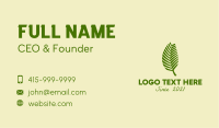 Eco Leaf Forest  Business Card Design