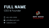 Halloween Skull Headdress Business Card Image Preview