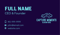 Blue Fast Car Business Card Image Preview