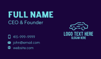 Blue Fast Car Business Card Image Preview