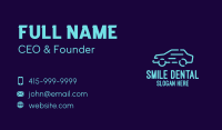 Blue Fast Car Business Card Image Preview