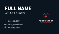 Woman Lightning Power Business Card Image Preview