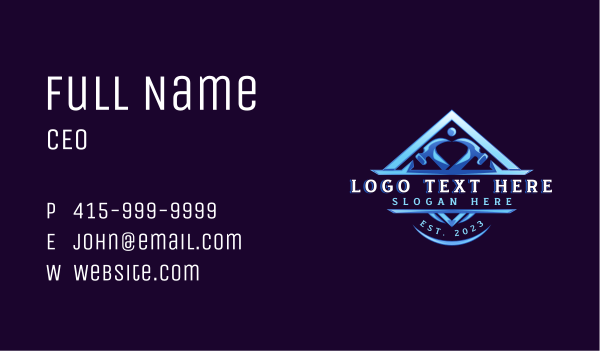 Handyman Roof Hammer Business Card Design Image Preview