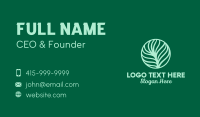 Green Plant Palm Leaf Business Card Preview