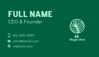 Green Plant Palm Leaf Business Card Image Preview
