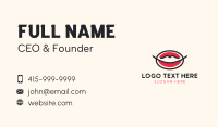Lips Mouth Makeup  Business Card Preview