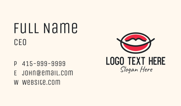 Lips Mouth Makeup  Business Card Design Image Preview