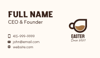 Coffee Droplet Cup  Business Card Image Preview