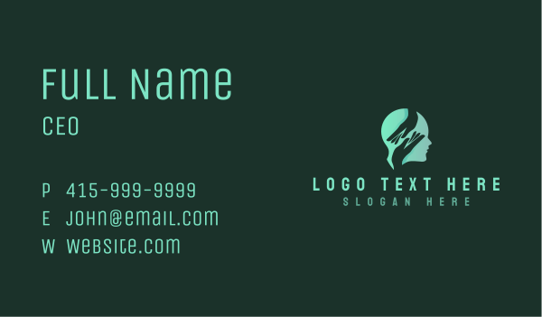 Mental Health Human Business Card Design Image Preview