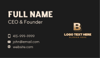 Upscale Stylish Brand Letter B Business Card Image Preview