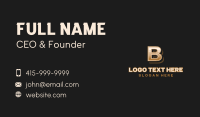 Upscale Stylish Brand Letter B Business Card Design