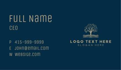 Learning Book Tree Business Card Image Preview
