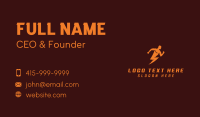 Lightning Bolt Man Business Card Preview