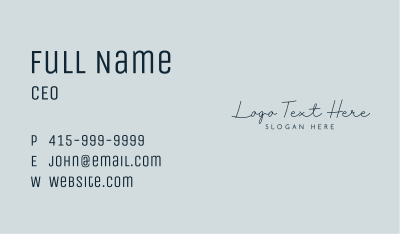 Elegant Beauty Script  Business Card Image Preview