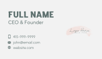 Generic Feminine Signature Business Card Image Preview