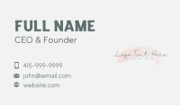 Generic Feminine Signature Business Card Image Preview