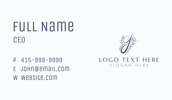 Nature Letter Y Business Card Design Image Preview