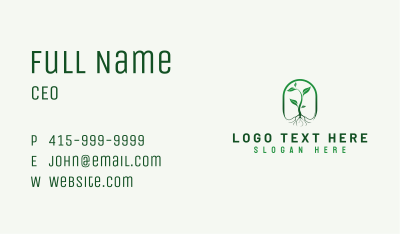 Leaf Agriculture Garden Business Card Image Preview