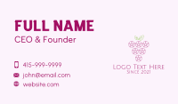 Outline Grape Fruit  Business Card Image Preview