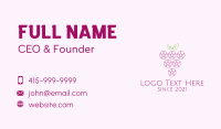 Outline Grape Fruit  Business Card Preview