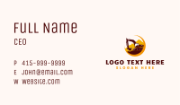 Construction Excavator Backhoe Business Card Image Preview
