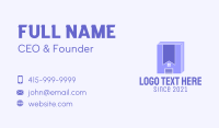 Purple Book Garage  Business Card Image Preview