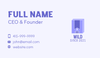 Purple Book Garage  Business Card Image Preview
