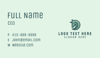 Green Unicorn Minimalist Business Card Image Preview