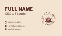 Espresso Coffee Restaurant Business Card Preview