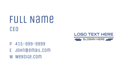 Cyber Banner Wordmark Business Card Image Preview