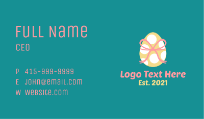 Spotted Egg Present Business Card Image Preview