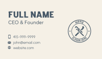 Pipe Wrench Plumbing Tool Business Card Image Preview