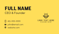 Black Happy Bee Business Card Design