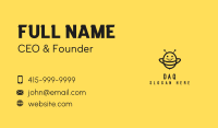 Black Happy Bee Business Card Image Preview