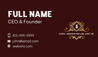 Luxury Crest Boutique Business Card Image Preview