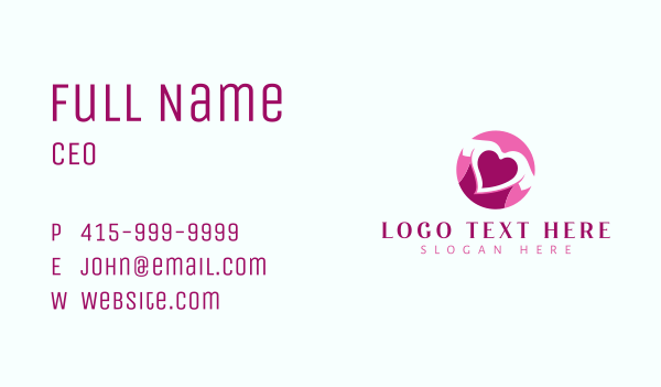 Heart Shirt Clothing Business Card Design Image Preview