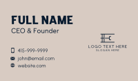 Investor Firm Letter E Business Card Preview