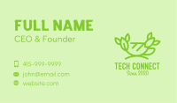 Organic Green Tea Cup Business Card Image Preview